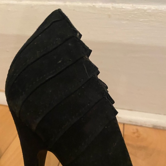 Black suede Aldo heels size 37 - Picture 6 of 8